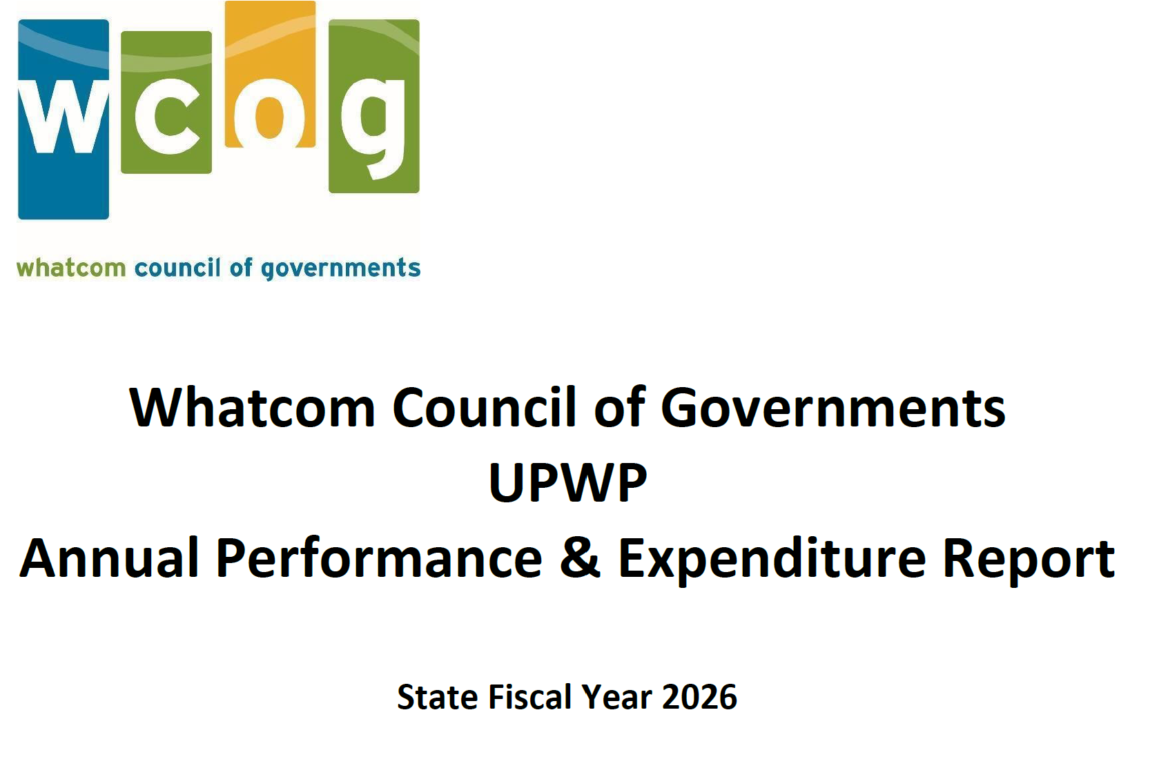 UPWP SFY 2026 Annual Report