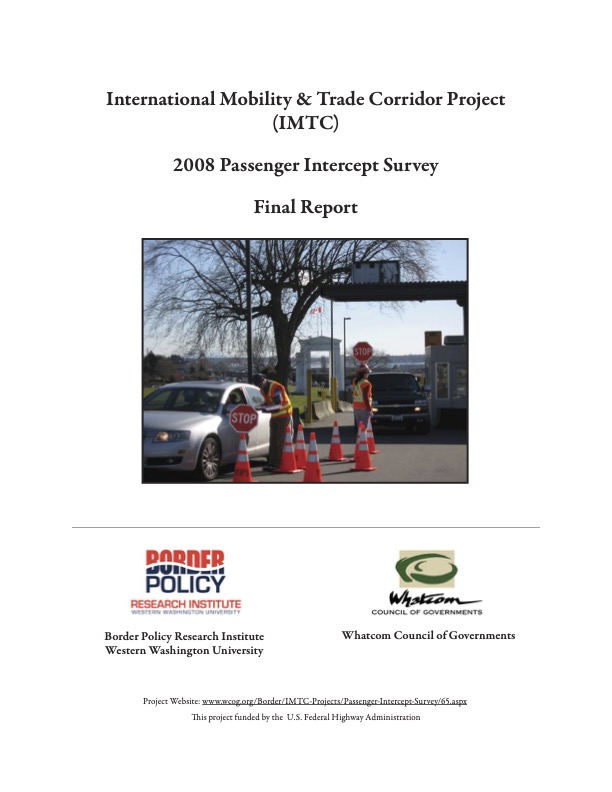 2007/2008 Passenger Vehicle Survey Final Report