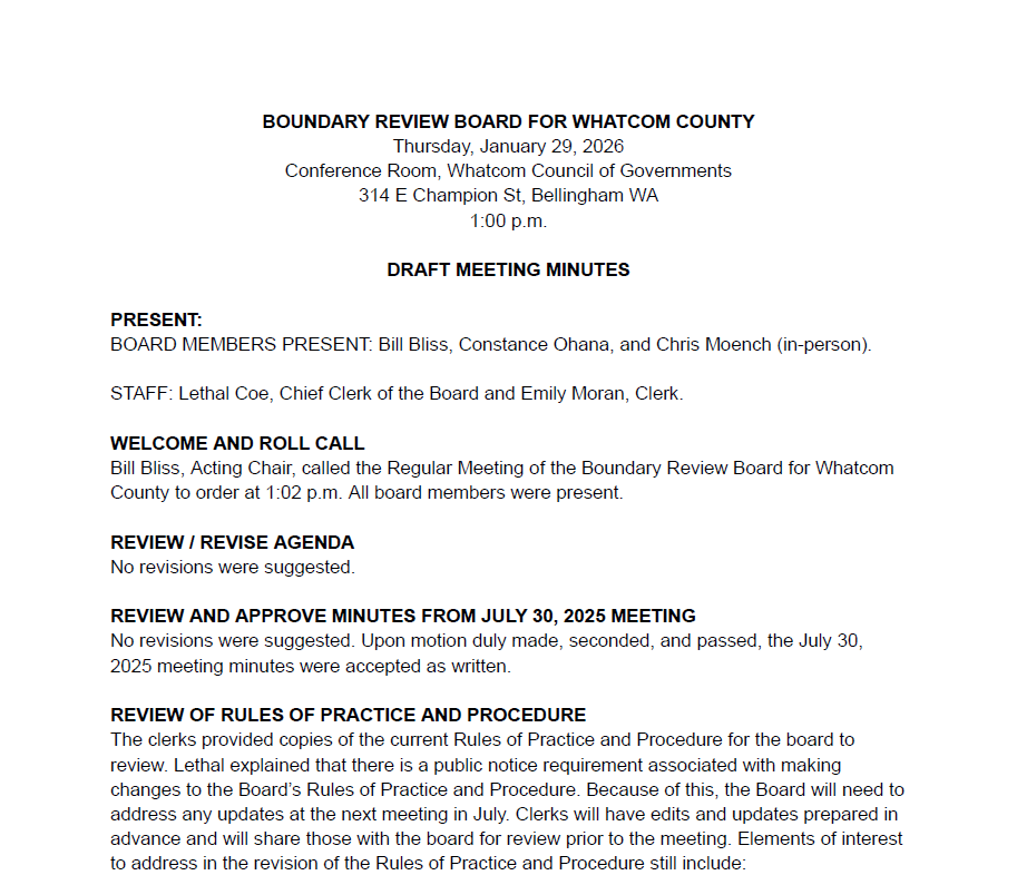 2026-01-29 BRB Minutes