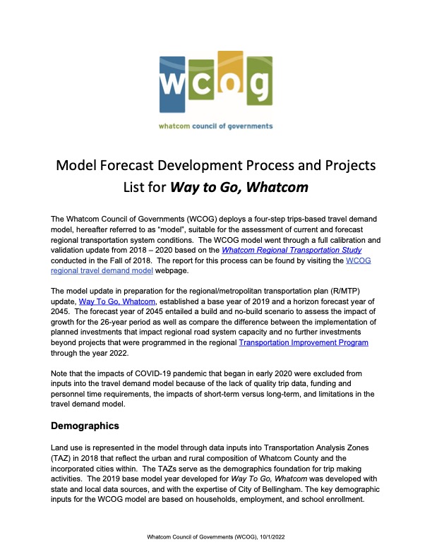 2045 Appendix H - Model Forecast Development