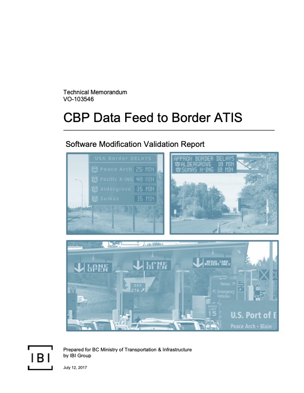 2017 Data Feed to Border ATIS Final Report
