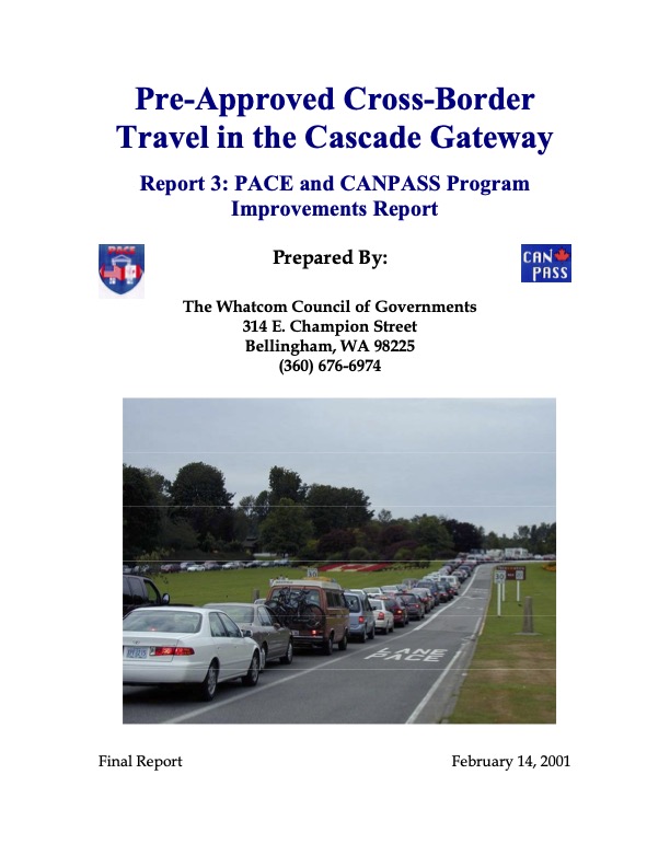 2001 PACE Report 3: Program Improvements