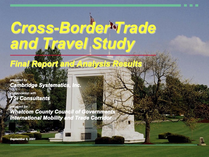 2000 Cross-Border Trade & Travel Study Report