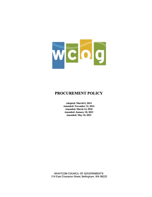 Procurement Policy