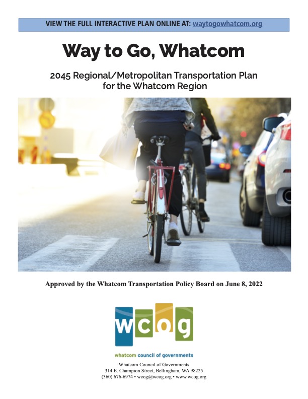 Way to Go, Whatcom: 2045 Regional / Metropolitan Transportation Plan