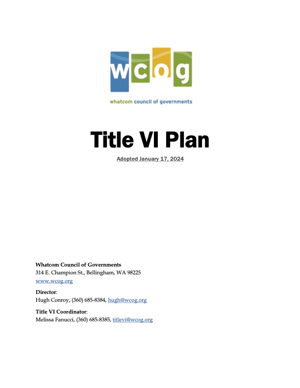 2024 WCOG Title VI Plan