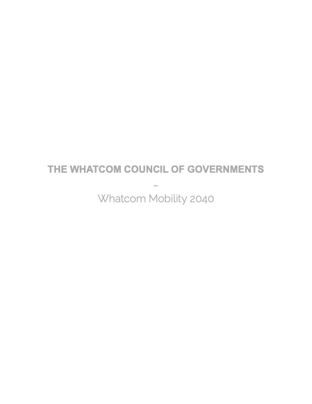 Whatcom Mobility 2040